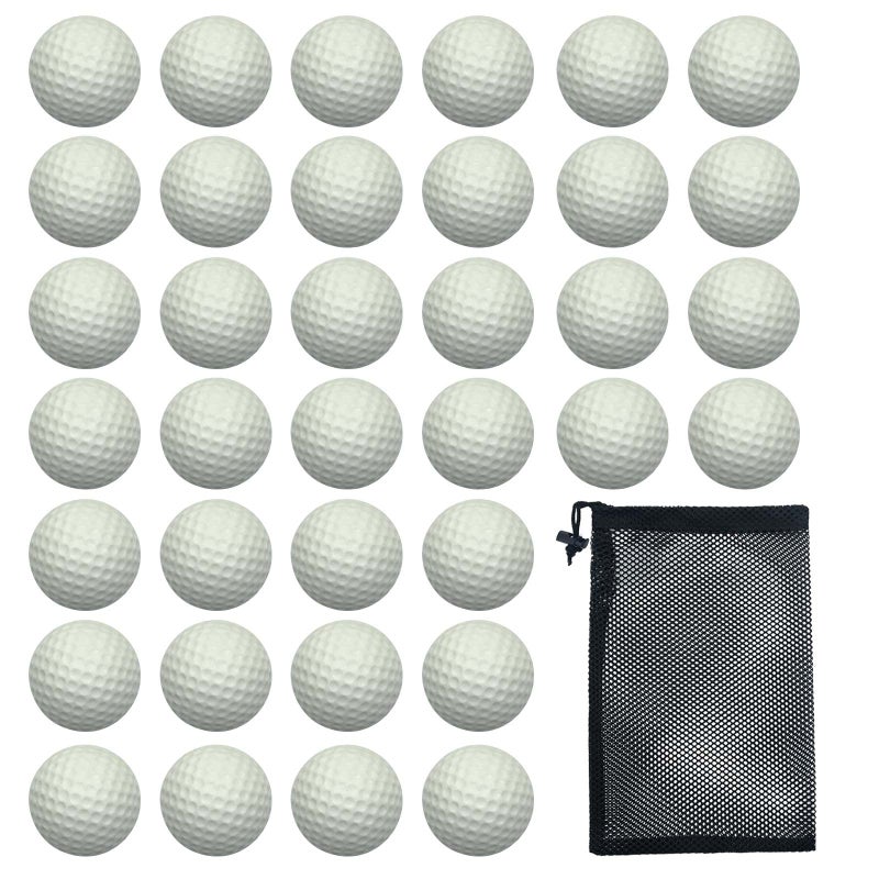 Dsmile White Foam Golf Practice Balls 36 Pack Light Soft Elastic Training Multifunction Sport Balls - Image 3